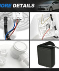 Toyota Fuel Pump Module Assembly close-up details for 2005-2008 Corolla and Matrix 1.8L in-tank replacement.