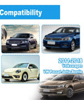 Image showing compatibility of Heated Right Side Mirror Glass Replacement For 2011 To 2018 Volkswagen Passat Jetta Beetle