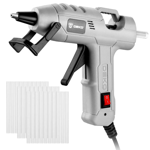 20W High Temp Mini Glue Gun Kit With 55 Inch Cord Anti Drip Nozzle Includes 30 Glue Sticks For Crafting DIY Projects School Art Quick Home Repairs Portable Gray Hot Glue Gun