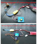 Wiring diagram showing DC 12V 30A High Power Brushless Motor Speed Controller Three Phase PWM Regulator Driver with Safe Startup