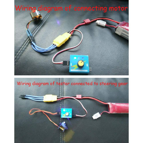 Wiring diagram showing DC 12V 30A High Power Brushless Motor Speed Controller Three Phase PWM Regulator Driver with Safe Startup