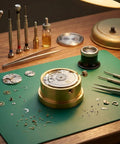 Watch Movement Holder With Durable Aluminum Alloy Base Repair Stand for 2892 and 2824 Movements on a workbench