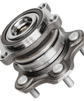 Rear Wheel Bearing And Hub Assembly For Nissan Altima 2007-2018, Maxima 2009-2019, Pathfinder 2013-2020, Murano 2015-2023, Infiniti QX60 2014-2020, JX35 2013, 5 Lug With ABS Direct Fit Replacement shown in close-up
