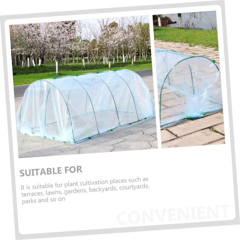 No-Fuss Outdoor Greenhouse Support Bracket for Garden Plants, Plastic Plant Cover Accessory, Clear Greenhouse Film, Easy Install Clip, Moisture Retention, Transparent House Garden Protector