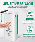 Touchless Rechargeable Soap Dispenser For Kitchen Sink And Bathroom, Hands Free Liquid Soap Pump With Infrared Sensor