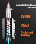 Wall Mounted Water Cooler With Child Lock, Instant Hot Water Dispenser heating element with LED display of 2200W power.