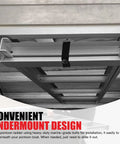 Heavy Duty Aluminum Pontoon Boat Ladder With 4 Steps, Undermounted Design, Non Slip Treads, Marine Grade Build For Saltwater Use, Rust Proof And Durable, Easy Mount Dock Access For Quick, Safe Boarding underpontoon view