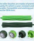 Dual Rubber Roller Brush Replacement For Roomba I And J Series Vacuums Fits I1 I1 Plus I3 Plus I4 Plus I6 I7 I8 J5 J5 Plus