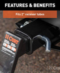 Swivel Trailer Hitch Pin With Integrated Clip Five Eighths Inch Diameter Fits Two Inch Receiver Chrome Finish attached