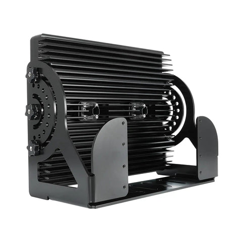 Badass Rectangular LED Industrial Flood Light With 60 High Output Diodes And Wide 60 Degree Beam Spread, black aluminum housing.