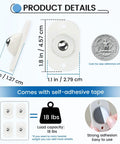 Self Adhesive Caster Wheels And 360 Degree Swivel Rollers With Strong Sticky Pad For Kitchen Appliances Trash Bins And Couches Move Heavy Loads Without Breaking A Sweat Zero Mess Installation 8 Pack White And Grey product details with dimensions and load capacity