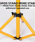 Sturdy metal base of Adjustable Foldable Metal Tripod Archery Target Stand For Backyard And Shooting Range Bow And Arrow Target Holder