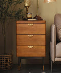 Solid Brass Edge Pulls For Cabinets And Dressers In Brushed Gold Finish Four Pack Knob And Pull Set With Smooth Polished Edges