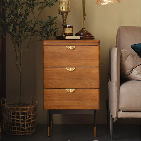Solid Brass Edge Pulls For Cabinets And Dressers In Brushed Gold Finish Four Pack Knob And Pull Set With Smooth Polished Edges