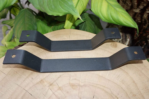 Heavy Duty Solid Steel Barn Door Handle And Closet Pull In Matte Black Powder Coat For Sliding Doors Garage Shed Cabinets And Drawers 10 Inch Beveled Rustic Style Hardware