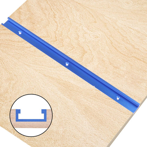 Aluminum 400mm Double Cut T Track Kit With Predrilled Mounting Holes And Wood Screws Universal Three Quarter Inch T Track For Woodworking Jigs