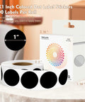 One Inch Round Color Coding Dots Set For Easy File Organization And Inventory Control 500 Circle Labels