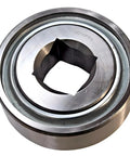 Close-up of Drivetrain Disc Harrow Bearing With Triple Lip Seals For Farm Equipment Replaces DC210TT4 And 7AS10 One And One Eighth Inch Square Bore