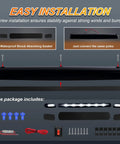 Installation kit for 3 Pack LED Cab Marker Lights White Smoke Lens For Chevy Silverado 1500 2500HD 3500HD And GMC Sierra.