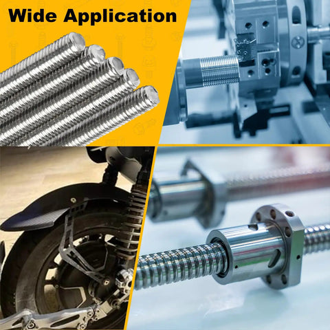 M3 X 150Millimeter Stainless Steel Fully Threaded Stud Rod Kit for securing motorcycle components and machining applications.