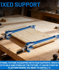 41 Inch Panel Clamps Set of 2 for Woodworking, Adjustable Four Way Steel Clamps for Tables Benchtops Cutting Boards Tabletops and Cabinet Making, Pro Grade Glue Ups, Warp Resistant, Heavy Duty Clamping Tools for Perfect Joints, fixed support on workbench