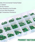 Air Conditioning Compressor Seal Ring Kit For Cars, 18 O Type Rubber O Rings In Storage Box, high temperature resistant