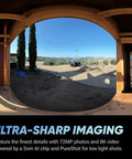 Next Level 360 Camera Construction Bundle Featuring Straight Fire 8K Video And Sharp 72Mp Photos Powered By Smart Ai Chips. Wide view from a wooden structure on a construction site.