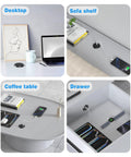 2 Inch Desk Power Grommet Outlet With 20W USB C Fast Charging And 125V 12A Recessed Flush Mount for desks and tables