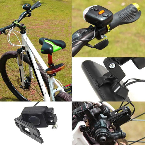 All In One Bike Tail Light With Turn Signals, Brake Light, Horn And Night Light, Red LED Taillight on handlebars and seat post