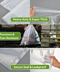 Beefy 7 Mil Two Sided Dust Collector Bags for 19.5 Inch Diameter, 31 W X 40 L Plastic Collection Bags showcasing heavy-duty strength