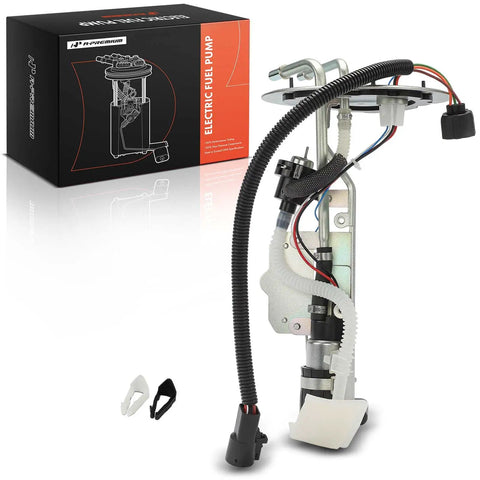 Direct Fit Electric Fuel Pump Assembly For Ford Explorer Sport And Sport Trac 2001 To 2002 4.0l V6 Engine showing dual tubes and connectors.