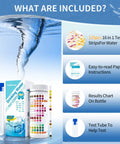 16 In 1 Water Test Kit For Home Use With 125 Test Strips Checks PH Hardness Chlorine Lead Iron Copper Nitrate Nitrite Fluoride