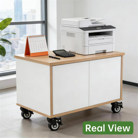 Badass Heavy Duty Casters Set Of 8 Roll Smoother Than Butter With Silent Swivel Plates and Secure Locking Brakes on movable cart.