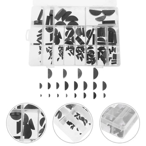 Woodruff Key Assortment Kit Semicircle 1 Box M2 To M10c Carbon Steel Replacement Keys displayed with organized sections.