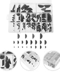 Woodruff Key Set Kit Carbon Steel Half Moon Semicircle Keys For Automotive And Machinery Repair assortment in open case