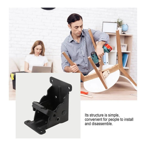 Heavy Duty Ball Bearing Door Hinges 2 Pack for Folding Furniture Stainless Steel Table Leg Hinge Replacement, black hinge shown
