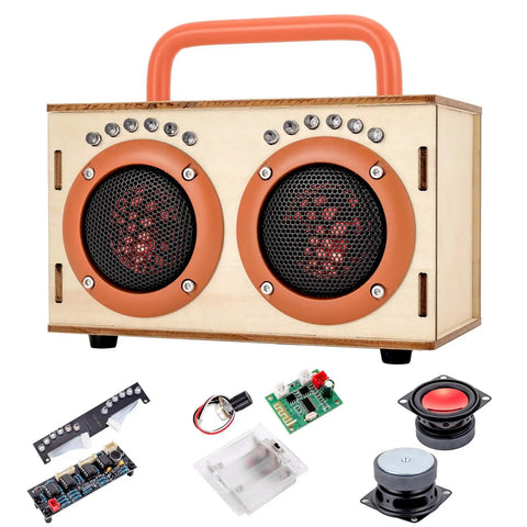 Build Your Own Bluetooth Speaker Kit For Kids And Teens No Soldering Required Easy Cool Hands On Wooden Electronics Building Set