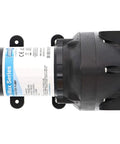 Par-Max 3 Water Pressure Pump 12V 3 GPM 25 PSI For Boats And RVs, side view of black and blue marine pump