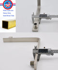 High Rise Gooseneck Shower Arm And Flange 16 Inch Solid Brass With PVD Brushed Nickel Finish, angle measurement view