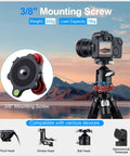 Tripod Leveler Stand With Five Degree Precision Adjustment Bracket For Seestar S50 Panoramic Head attached to camera on tripod