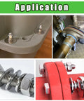1000 Piece Flat Washers And Lock Washers Assortment Kit In 9 Metric Sizes M2 To M12 made from 304 Stainless Steel in use applications