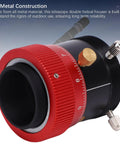 Double Helical Focuser For Telescopes Pro Grade Aluminum Alloy Focus Mechanism With 10mm Stroke and red focus knob
