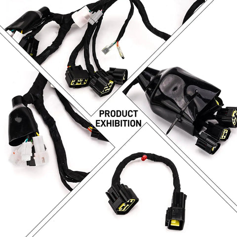 Full Main Wiring Harness Assembly For Sur Ron Light Bee X S Powersport Main Cable Cord Harness OEM Quality Wiring Kit shown in sections