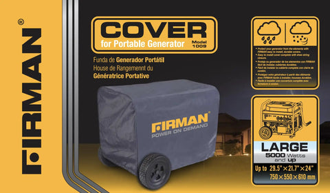 Heavy Duty Large Portable Generator Cover Premium Waterproof Vinyl With Double Insulation Drawstring Lock Secures Five Thousand Watt Camp Rig