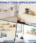 Heavy Duty L Shelf Brackets Built Tough 6 Inch Hidden Mount Corner Wall Shelves Supports One Fifth Inch Thick Metal White 4 Pack