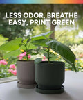 Indoor plants in textured pots 3D printed with ASA 3D Printer Filament 1.75mm, 1 Kg Spool, Outdoor Ready Anti UV Weather Resistant Black