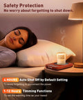 Electric Coffee Cup Warmer With Auto Shut Off And Nine Temperature Settings 36W on bedside table with lit candle.