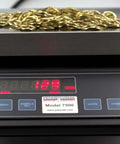 Precision Counting Scale for Bench Use with 50 Lb Capacity and 0.002 Lb Resolution, featuring a stainless steel platform and red LED display.