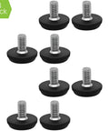 Stainless Steel Outdoor Furniture Levelers 5/16-18 Screw-In Adjustable Feet For Tables And Chairs Rust Resistant 8-Pack