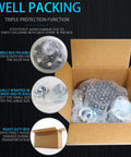 Trailer Hub Kit 8 Bolt 6.5 Inch For 7000 Lb Trailer Axle pre-packed in bubble wrap for protection inside a heavy duty box.